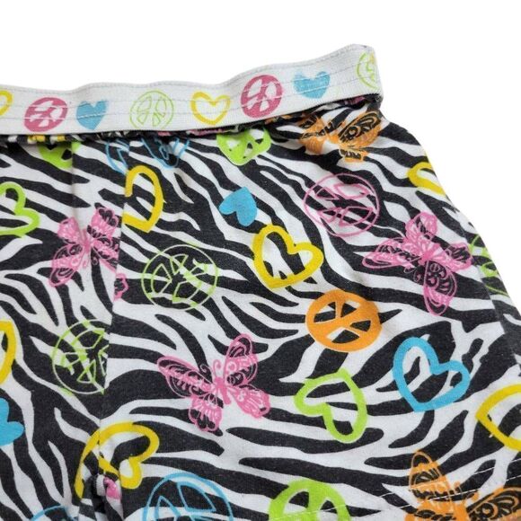 Girls Rule peace sign zebra shorts 6 - Picture 3 of 4